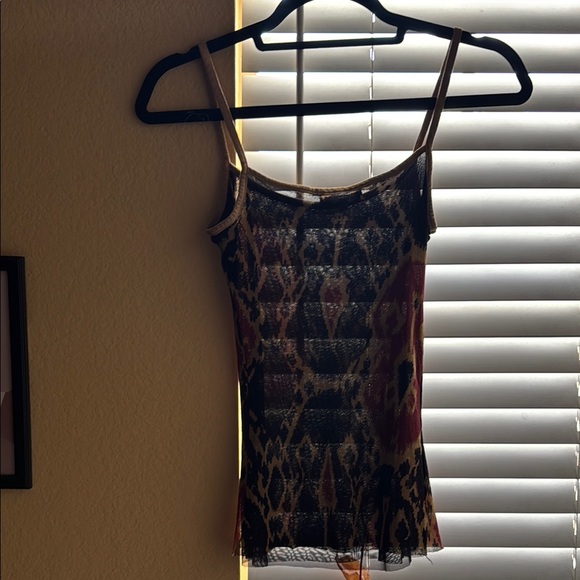 Brown and Red Fitted Camisole Top - Picture 7 of 7